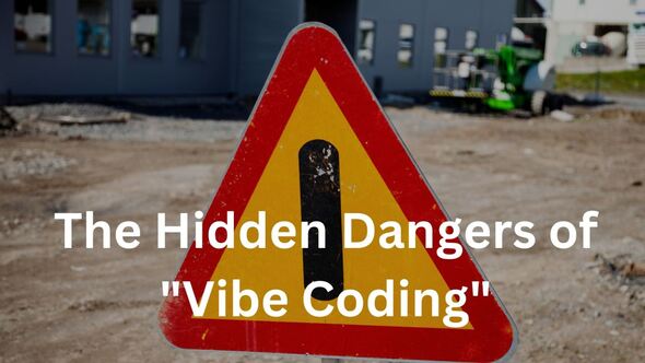 Warning hazard sign symbolizing cybersecurity risks and information security threats that vCISO services help prevent